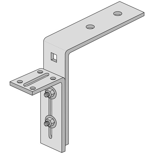 Kozijnstelbeugel B 95x210x60x6